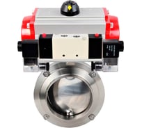 Затвор дисковый 304-304-EPDM-2W-W-H Ду80 Ру10 пищ.нерж.сталь,пн.привод, пн.распр. DN.ru D050-76801