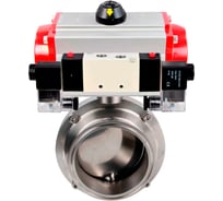 Затвор clamp 304-304-EPDM-2W-C-H Ду20 Ру10 пищ.нерж.сталь,пн.привод, пн.распр. DN.ru D050-76813