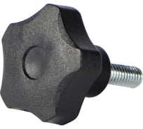 Комплект ручек Алтервиа зажимная пятилепестковая, черная (упаковка 2 штуки) A30110.00020.2