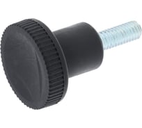 Комплект ручек Алтервиа зажимная с накаткой, черная (упаковка 10 штук) A30110.00021.10