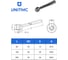 Ручка коническая зажимная UnitMC М20x160 В 100121 М20х160 tip В 5