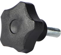 Комплект ручка зажимная Алтервиа пятилепестковая, черная M8 Арт. (упаковка 2 штуки) A30110.00045.2