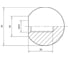 Ручка шаровая черная Алтервиа бакелит A51124.1803510BL (упаковка 4 штуки) A51124.1803510BL.4 2