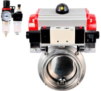 Затвор дисковый DN.ru 304-304-EPDM Ду15 Ру10 пищ.нерж.сталь,пн.привод, пн.распр, БПВ D050-74967