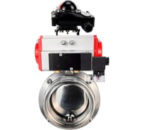 Затвор дисковый DN.ru 304-304-EPDM Ду15 Ру10 пищ.нерж.сталь,пн.привод, пн.распр, БКВ D050-77505