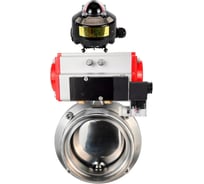 Затвор дисковый DN.ru 304-304-EPDM Ду15 Ру10 пищ.нерж.сталь,пн.привод, пн.распр, БКВ D050-73779