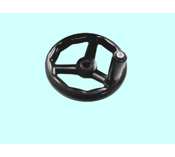 Бакелитовый маховик UnitMC 250х25 с ручкой 100301.7 250x25