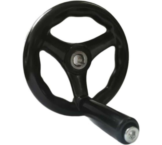 Бакелитовый маховик UnitMC 125х12 с ручкой 100301.3 125х12 1