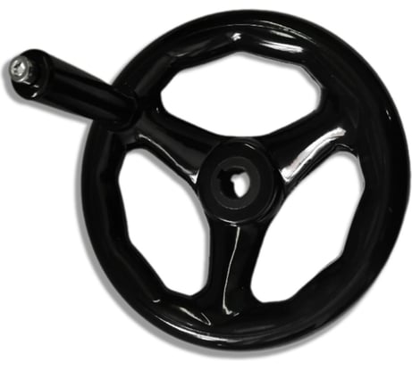 Бакелитовый маховик UnitMC 200х20 с ручкой 100301.6 200х20