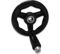 Бакелитовый маховик UnitMC 100х12 с ручкой 100301.2 100х12