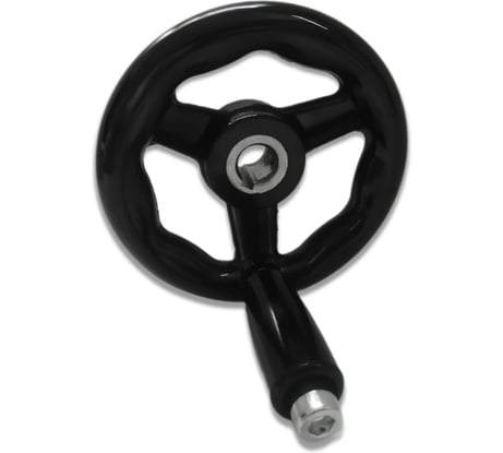 Бакелитовый маховик UnitMC 100х12 с ручкой 100301.2 100х12