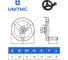 Бакелитовый маховик UnitMC 100х12 с ручкой 100301.2 100х12 5