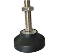 Винтовая регулируемая опора UnitMC 60хМ12х50 (основание PA66, винт сталь) 400202 60xM12x50