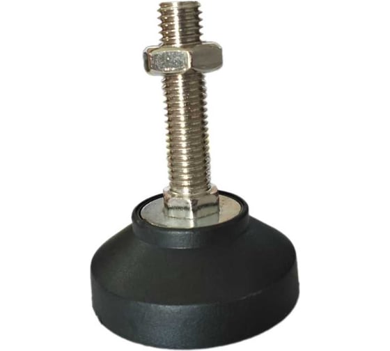 Винтовая регулируемая опора UnitMC 60хМ12х50 (основание PA66, винт сталь) 400202 60xM12x50