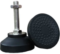 Винтовая регулируемая опора UnitMC 60хМ10х50 (основание PA66, винт сталь) 400202 60xM10x50