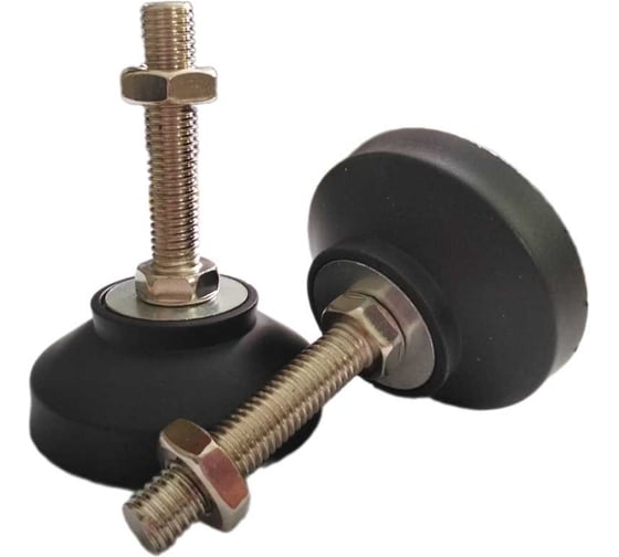 Винтовая регулируемая опора UnitMC 60хМ10х50 (основание PA66, винт сталь) 400202 60xM10x50