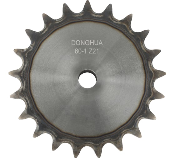 Звездочка со ступицей под расточку DONGHUA 12A-1 Z-21 с калеными зубьями для цепи с шагом 19,05мм (ПР-19,05-31,8/60-1/12А-1/12В-1) 60-1BH21 5580 1