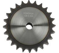 Звездочка со ступицей под расточку DONGHUA 12B-2 Z-24 с калеными зубьями для цепи с шагом 19,05мм (2ПР-19,05-64/12В-2/12А-2) 12B-2BH24 9210