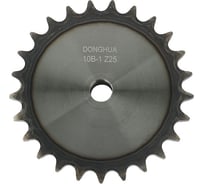 Звездочка со ступицей под расточку DONGHUA 10B-1 Z-25 с калеными зубьями для цепи с шагом 15,875мм (ПР-15,875-23/10В-1) 10B-1BH25 0721