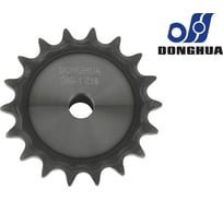Звездочка со ступицей под расточку DONGHUA 08B-1 Z-18 с калеными зубьями для цепи с шагом 12,7мм (ПР-12,7-18,2/08В-1) 08B-1BH18 0677