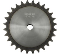 Звездочка со ступицей под расточку DONGHUA 12A-1 Z-28  с калеными зубьями для цепи с шагом 19,05мм (ПР-19,05-31,8/60-1/12А-1/12В-1) 60-1BH28 5581