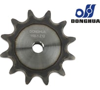 Звездочка со ступицей под расточку DONGHUA 16B-1 Z-12 с калеными зубьями для цепи с шагом 25,4мм (16В-1) 16B-1BH12 3458