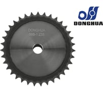 Звездочка со ступицей под расточку DONGHUA 06B-1 Z-35 с калеными зубьями для цепи с шагом 9,525мм (ПР-9,525-9,1 / 06В-1) 06B-1BH35 0665