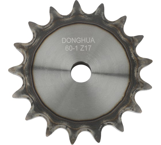Звездочка со ступицей под расточку DONGHUA 12A-1 Z-17 с калеными зубьями для цепи с шагом 19,05мм (ПР-19,05-31,8 / 60-1 / 12А-1 / 12В-1) 60-1BH17 5576 1