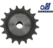 Звездочка со ступицей под расточку DONGHUA 06B-1 Z-17 с калеными зубьями для цепи с шагом 9,525мм (ПР-9,525-9,1 / 06В-1) (06B-1BH17) 4508
