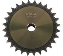 Звездочка со ступицей под расточку DONGHUA 10B-1 Z-28 с калеными зубьями для цепи с шагом 15,875мм (ПР-15,875-23 / 10В-1) 10B-1BH28 0724