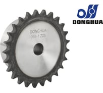 Звездочка со ступицей под расточку DONGHUA 06B-1 Z-25 с калеными зубьями для цепи с шагом 9,525мм (ПР-9,525-9,1 / 06В-1) 06B-1BH25 0662