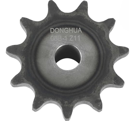 Звездочка со ступицей под расточку DONGHUA 08B-1 Z-11 с калеными зубьями для цепи с шагом 12,7мм (ПР-12,7-18,2 / 08В-1) 08B-1BH11 3441 1
