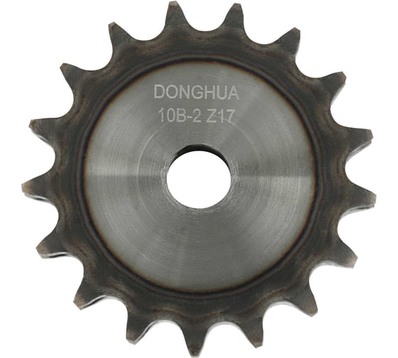 Звездочка со ступицей под расточку DONGHUA с калеными зубьями для цепи с шагом 15,875мм (2ПР-15,875-45,4 / 10В-2) 10B-2 Z-17 / 10B-2BH17 0734 1