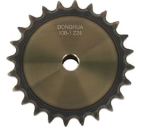 Звездочка со ступицей под расточку DONGHUA 10B-1 Z-24 с калеными зубьями для цепи с шагом 15,875мм (ПР-15,875-23 / 10В-1) 10B-1BH24 0720