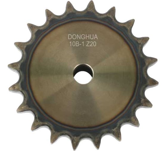 Звездочка со ступицей под расточку DONGHUA 10B-1 Z-20 с калеными зубьями для цепи с шагом 15,875мм (ПР-15,875-23 / 10В-1) 10B-1BH20 0717