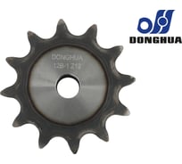 Звездочка со ступицей под расточку DONGHUA 12B-1 Z-12 с калеными зубьями для цепи с шагом 19,05мм (ПР-19,05-60 / 12В-1 / 12А-1) 12B-1BH12 0741