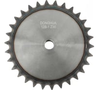 Звездочка со ступицей под расточку DONGHUA 12B-1 Z-30 с калеными зубьями для цепи с шагом 19,05мм (ПР-19,05-60 / 12В-1 / 12А-1) 12B-1BH-30 0757