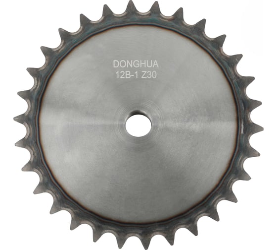 Звездочка со ступицей под расточку DONGHUA 12B-1 Z-30 с калеными зубьями для цепи с шагом 19,05мм (ПР-19,05-60 / 12В-1 / 12А-1) 12B-1BH-30 0757