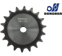 Звездочка со ступицей под расточку DONGHUA 12B-1 Z-18 с калеными зубьями для цепи с шагом 19,05мм (ПР-19,05-60 / 12В-1 / 12А-1) 12B-1BH18 3454