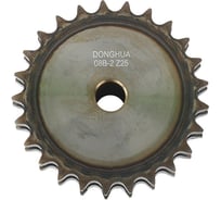 Звездочка со ступицей под расточку DONGHUA 08B-2 Z-25 с калеными зубьями для цепи с шагом 12,7мм (2ПР-12,7-31,8 / 08В-2) 08B-2BH25 0707