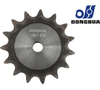 Звездочка со ступицей под расточку DONGHUA 12B-1 Z-15 с калеными зубьями для цепи с шагом 19,05мм (ПР-19,05-60 / 12В-1 / 12А-1) 12B-1BH15 0744