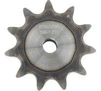 Звездочка со ступицей под расточку DONGHUA 16B-1 Z-11 с калеными зубьями для цепи с шагом 25,4мм (16В-1) 16B-1BH11 0774