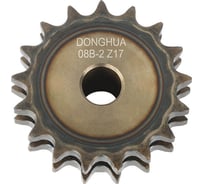 Звездочка со ступицей под расточку DONGHUA 08B-2 Z-17 с калеными зубьями для цепи с шагом 12,7мм (2ПР-12,7-31,8 / 08В-2) 08B-2BH17 0703