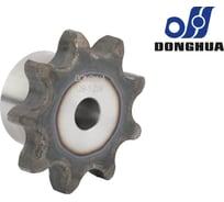 Звездочка со ступицей под расточку DONGHUA 12B-1 Z-9 с калеными зубьями для цепи с шагом 19,05мм (ПР-19,05-60 / 12В-1 / 12А-1) 12B-1BH9 0765