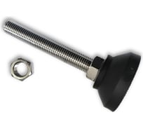 Винтовая регулируемая опора UnitMC 60хМ16х100 (основание PA66, винт сталь) 400202 60xM16x100