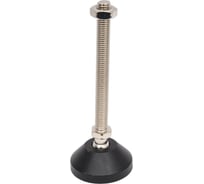 Шарнирная регулируемая опора UnitMC 50хМ10х100 (основание PA66, винт сталь) 400201 50xM10x100