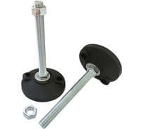 Винтовая регулируемая опора UnitMC 100хМ16х150 (основание PA66, винт сталь) 400202 100xM16x150