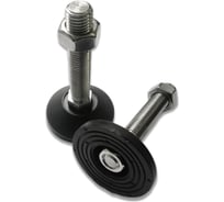 Винтовая регулируемая опора UnitMC 80хМ20х100 (основание PA66, винт сталь) 400202 80xM20x100