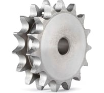 Звездочка ISKRA двойная, для однорядных цепей: 08B-1, Z=13, (PHS 08B-1DSA13), DS09013-ISKRA