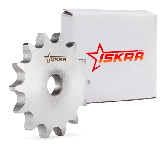 Звездочка ISKRA без ступицы, под расточку, для цепи: 12B-1, Z=12, (PHS 12B-1A12), CS11012-ISKRA